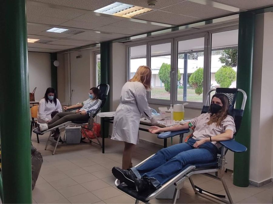 Πραγματοποίηση εθελοντικής αιμοδοσίας από το Τμήμα Κτηνιατρικής σε συνεργασία με το νοσοκομείο Καρδίτσας