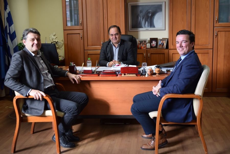 Συνάντηση του Δημάρχου Καρδίτσας με τη Διοίκηση της Συνεταιριστικής Τράπεζας Καρδίτσας