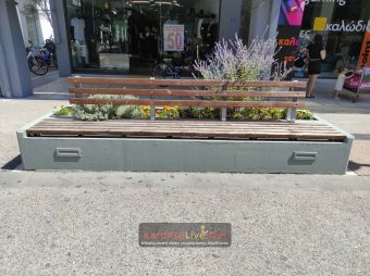 Βάφτηκαν τα παγκάκια που «βανδαλίστηκαν» στον πεζόδρομο Λάππα - Έπεται το σιντριβάνι (+Φωτο)