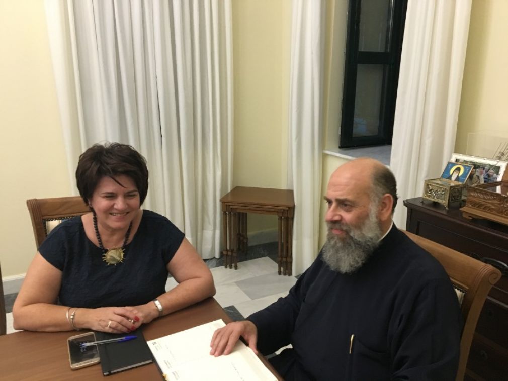 Συνάντηση Μητροπολίτη κ. Τιμόθεου και της Χρ. Κατσαβριά για την ανάπτυξη του προσκυνηματικού και περιηγητικού τουρισμού