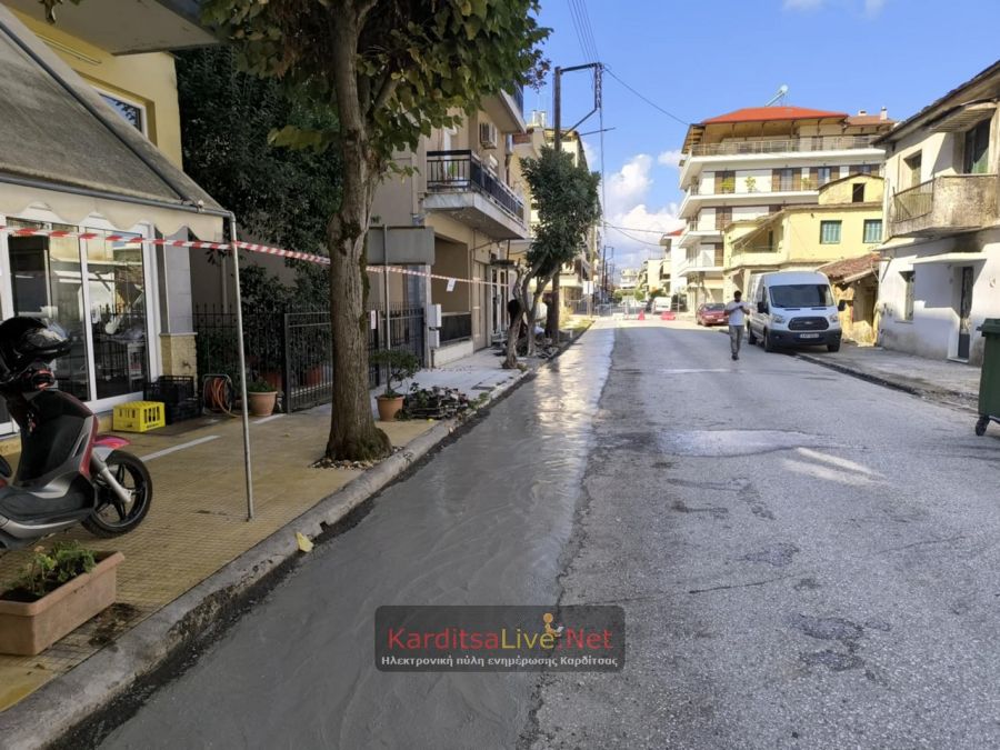 Συνεχίζονται οι εργασίες για την κατασκευή του ποδηλατοδρόμου στη Δημ. Λάππα (+Φωτο)