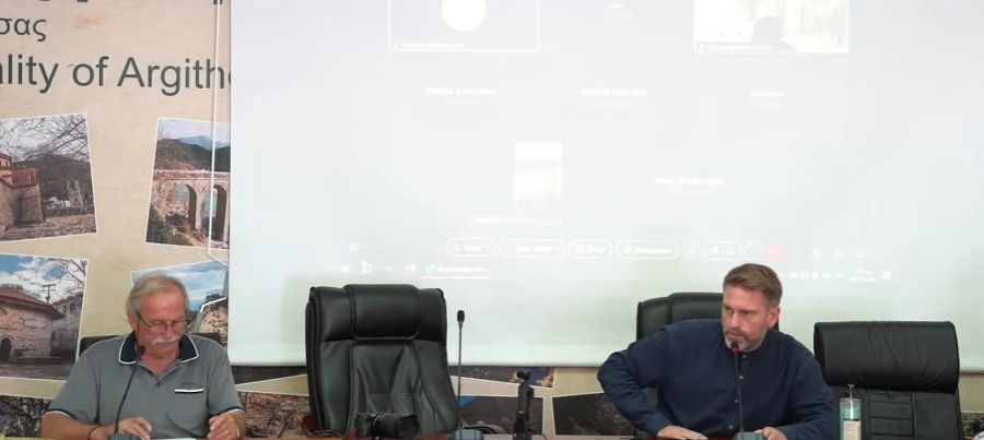 Ενημέρωση του Α. Στεργίου στο Δημοτικό Συμβούλιο Αργιθέας για την σύνταξη μελέτης για compact διαχείριση των αστικών λυμάτων