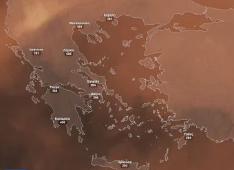 Σε εξέλιξη επεισόδιο μεταφοράς σκόνης από τη Σαχάρα - Ποιες περιοχές της Ελλάδας θα επηρεαστούν