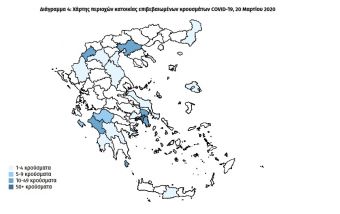 Έκθεση του Ε.Ο.Δ.Υ. για την επιδημιολογική επιτήρηση της λοίμωξης του Covid-19 στην Ελλάδα (20/3)
