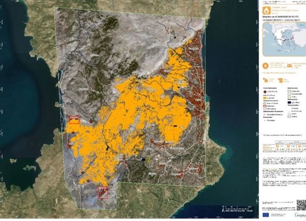 Πάνω από 40 χιλιάδες στρέμματα κάηκαν στη Χίο