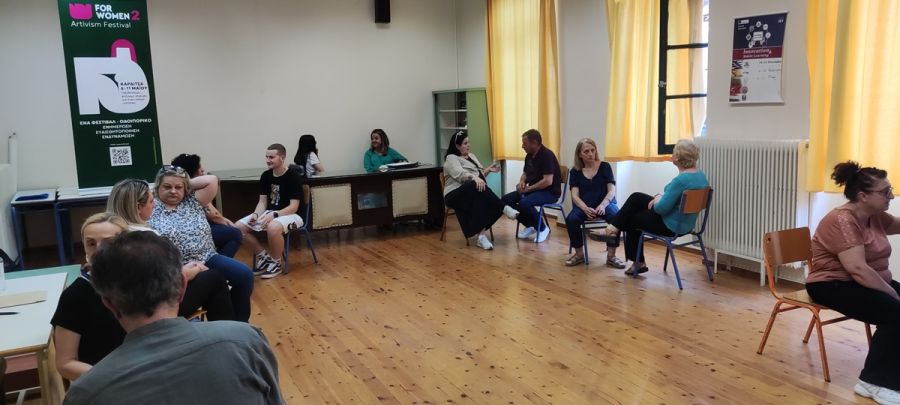 Δράση του FOR WOMEN 2 artivism festival στο Εσπερινό Γυμνάσιο-Λ.Τ. Καρδίτσας