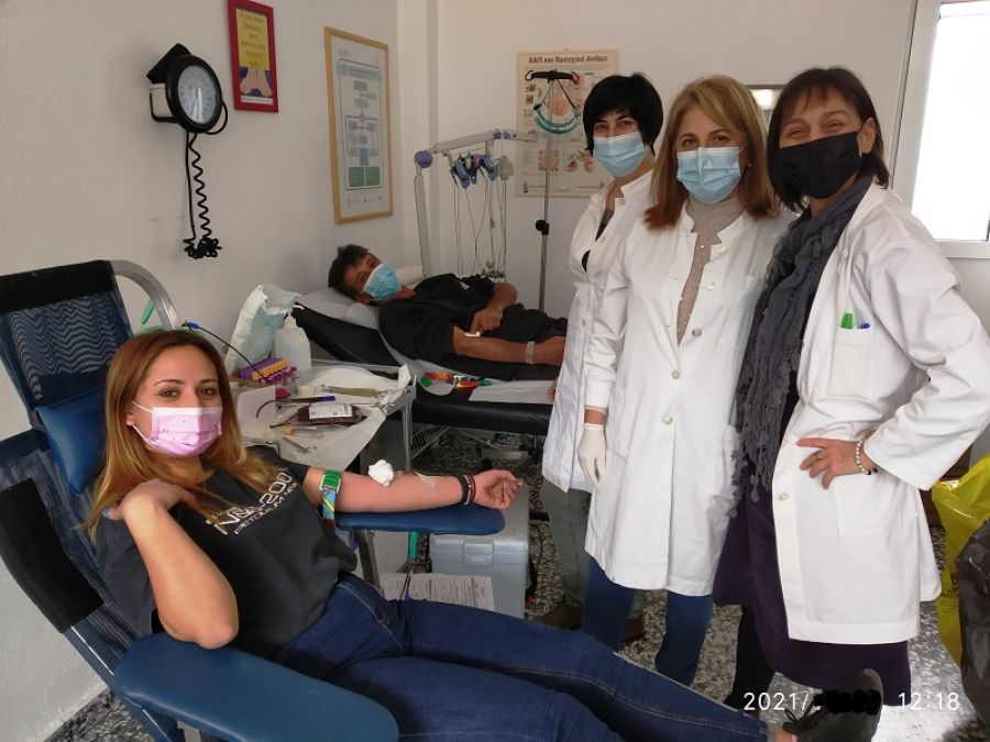 Πραγματοποίηση αιμοδοσίας απο τον Πολιτιστικό σύλλογο Μαυρομματίου «Ο ΚΑΡΑΪΣΚΑΚΗΣ»