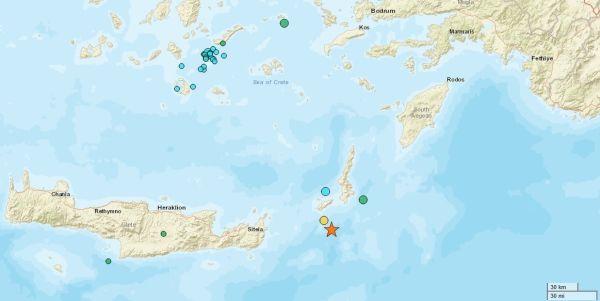 Σεισμός 6,1 Ρίχτερ "ταρακούνησε" μεταμεσονύκτια Δωδεκάνησα και Κρήτη - Μήνυμα από το 112 για κίνδυνο από τσουνάμι