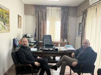 Συνάντηση του Δημάρχου Μουζακίου κ. Θεοφάνη Στάθη με τον κ. Νίκο Καραγιάννη