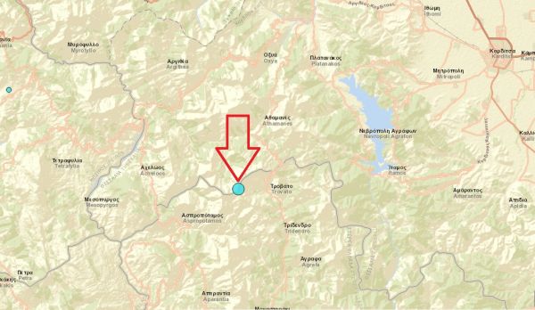 Σεισμός 4,8 Ρίχτερ στα όρια των νομών Καρδίτσας και Ευρυτανίας - "Κουνήθηκε" μεγάλο τμήμα της κεντροδυτικής Ελλάδας