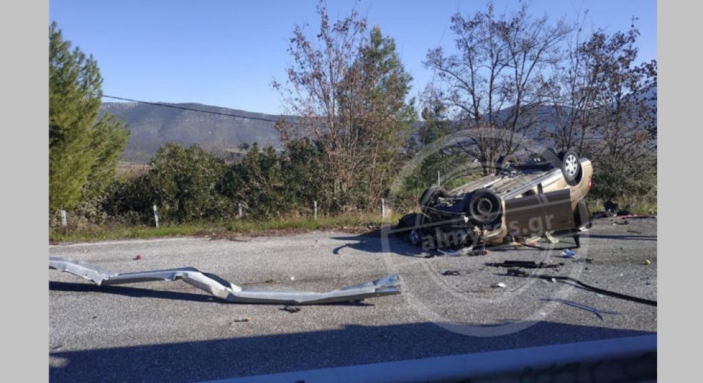 Μαγνησία: Τροχαίο στην Εθνική Οδό με τέσσερις τραυματίες