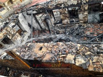 Πυρκαγιά κατέστρεψε ολοσχερώς κατάστημα στην κοινότητα Κερασιάς (+Φωτο)