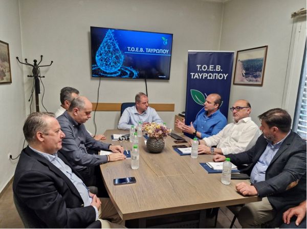 ΤΟΕΒ Ταυρωπού: Επίσκεψη κυβερνητικού κλιμακίου με επικεφαλής τον Υφ.Α.Α.Τ. Διον. Σταμενίτη