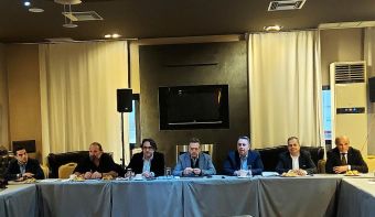 Ο πρόεδρος της ΕΣΕΕ στη συνεδρίαση του Διοικητικού Συμβουλίου των Εμπόρων Θεσσαλίας