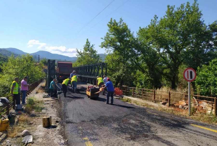 Εργασίες βελτίωσης στη γέφυρα «Καραΐσκάκη» στο δρόμο Μουζακίου - Κρυοπηγής