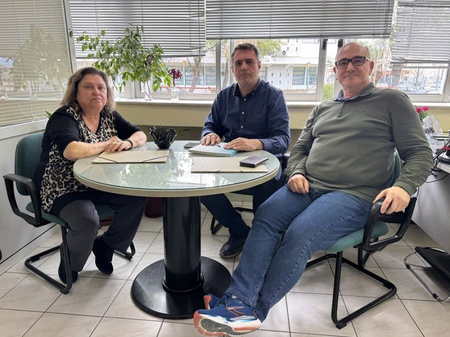 Εθιμοτυπική συνάντηση του Αντιπεριφερειάρχη Καρδίτσας με το νέο Διευθυντή της Δ.ΥΠ.Α. (πρ. ΟΑΕΔ) Καρδίτσας