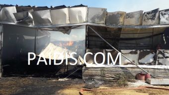 Η απόλυτη καταστροφή για κτηνοτρόφο στα Δελέρια Λάρισας μετά από πυρκαγιά στο ποιμνιοστάσιο (+Φώτο)
