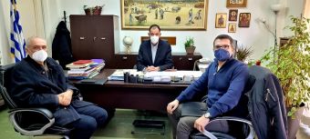 Συνάντηση του Αντιπεριφερειάρχη Π.Ε Καρδίτσας Κωστή Νούσιου με το νέο διευθυντή της ΑΝΚΑ
