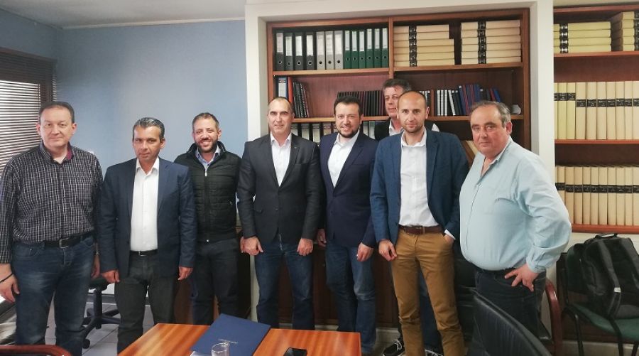 Συνάντηση του Δ.Σ. της Ένωσης Συντακτών Θεσσαλίας, Στ. Ελλάδας και Εύβοιας με τον υπουργό Νίκο Παππά