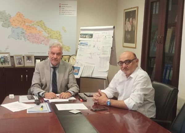 Συνάντηση του Βουλευτή Καρδίτσας Αριστοτέλη Σπάνια με τον Διοικητή της 5ης Υγειονομικής Περιφέρειας Φώτη Σερέτη