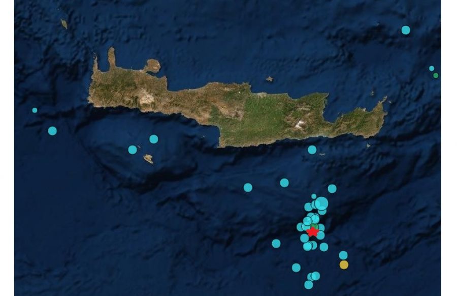 "Κούνησε" εκ νέου δυνατά τη νύχτα στα νότια της Κρήτης