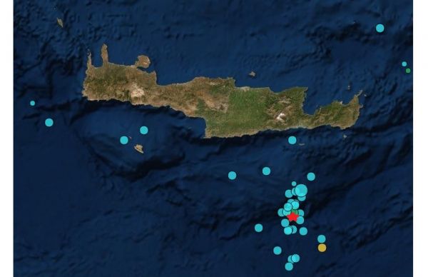 "Κούνησε" εκ νέου δυνατά τη νύχτα στα νότια της Κρήτης