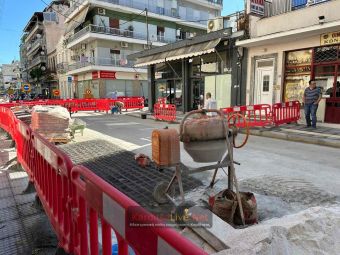 Παραδίδεται σήμερα, Παρασκευή (5/6) το μεσημέρι το πρώτο κομμάτι του πεζόδρομου της οδού Κουμουνδούρου (+Φωτο)
