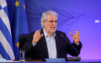 Χρήστος Στυλιανίδης και Ευάγγελος Τουρνάς στο υπουργείο Πολιτικής Προστασίας
