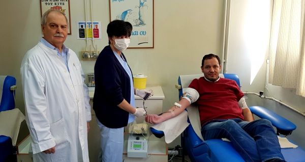 Έδωσε αίμα ο Κ. Νούσιος και έκανε έκκληση στον κόσμο να συμμετέχει στις εθελοντικές αιμοδοσίες