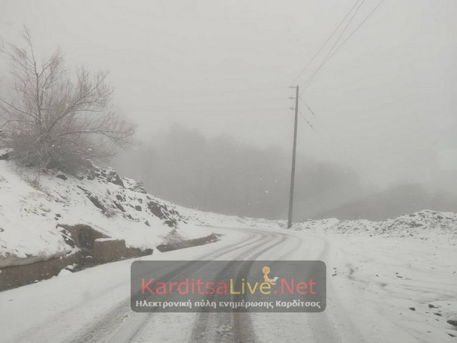 18 Απριλίου αλλά χιονίζει του ...καλού καιρού στα ορεινά της Καρδίτσας! (+Φώτο)