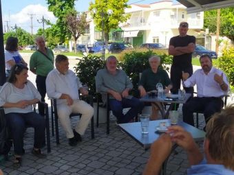 Επίσκεψη του Βουλευτή του Σύριζα, Σπύρου Λάππα στις αγροτικές πληγείσες περιοχές