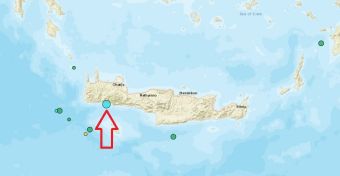 Σεισμός 4,9 Ρίχτερ νοτιοδυτικά της Κρήτης