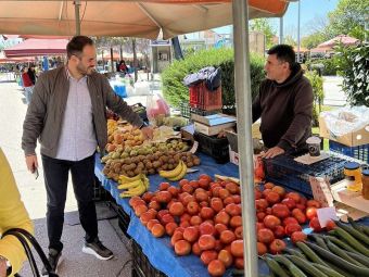 Επισκέψεις του υποψήφιου Βουλευτή Σωτήρη Παπαγεωργίου στις λαϊκές αγορές Καρδίτσας, Σοφάδων και Παλαμά