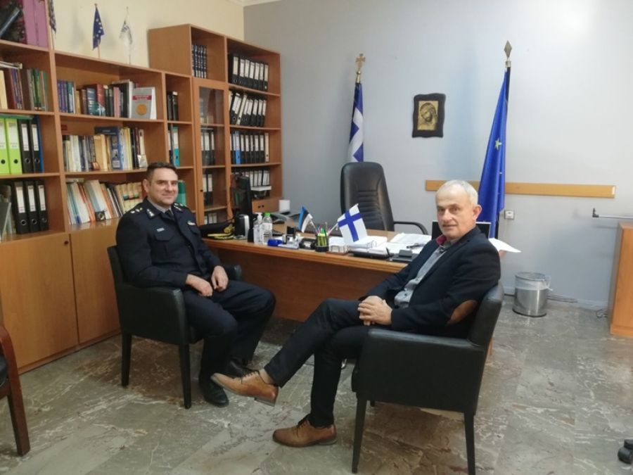 Συνάντηση του Διευθυντή Π.Ε. Καρδίτσας με τον Διοικητή της Π.Υ. Καρδίτσας