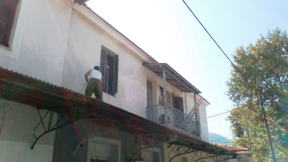 Σε εξέλιξη οι εργασίες στο Πνευματικό Κέντρο Μαυρομματίου "Γ. Καραϊσκάκης"