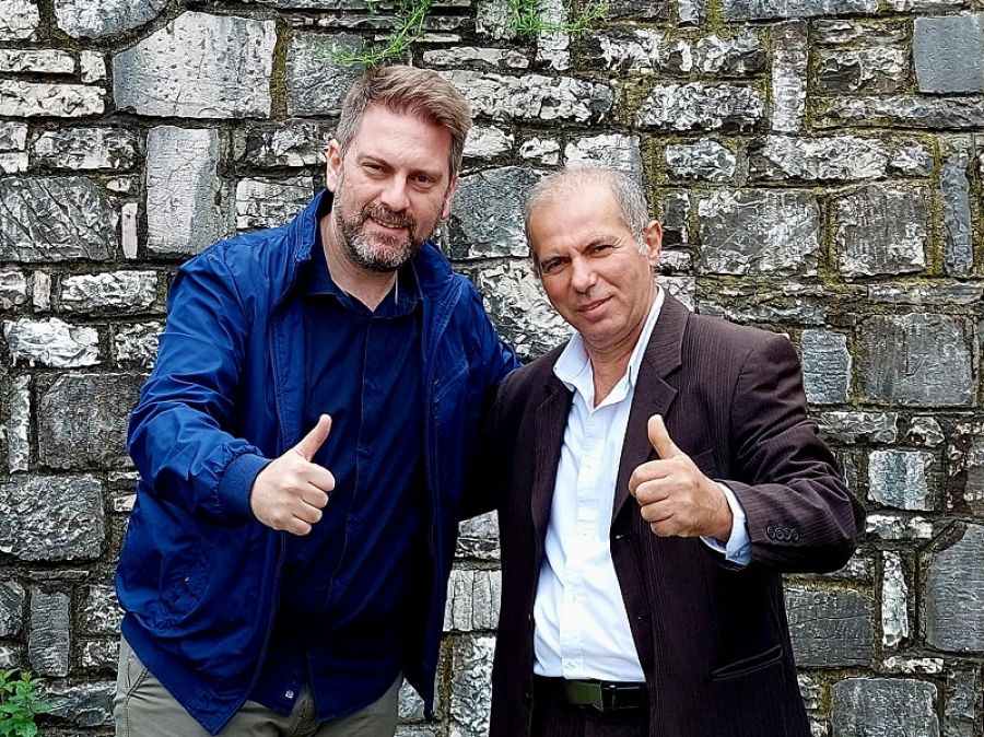Ο Παναγιώτης Νικολάου, υποψήφιος πρόεδρος Δημοτικής Κοινότητας Μαράθου, με τον Δήμαρχο Ανδρέα Στεργίου!