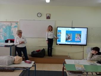 «Ενημέρωση για Πρώτες βοήθειες» από τον Ερυθρό Σταυρό στους μαθητές του 4ου Γυμνασίου Καρδίτσας