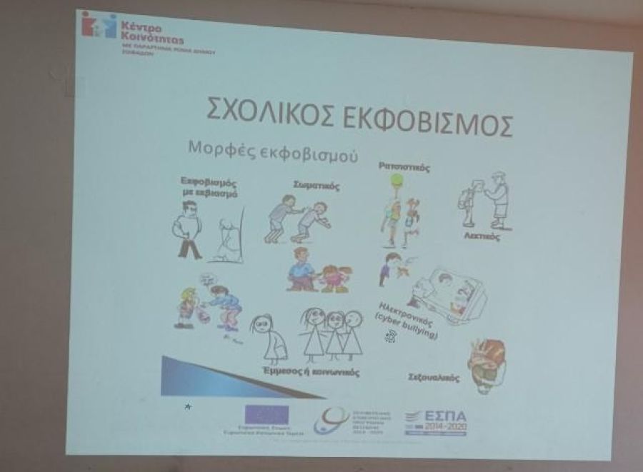 Ενημερωτική Δράση «Σχολικός Εκφοβισμός, Βία και Επιθετικότητα εντός σχολικού πλαισίου» στο Δημοτικό Σχολείο Κέδρου
