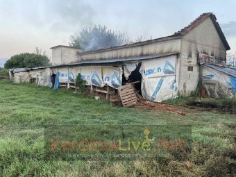 Κάηκε αγροτική αποθήκη - στάβλος στο Παλαιοκκλήσι