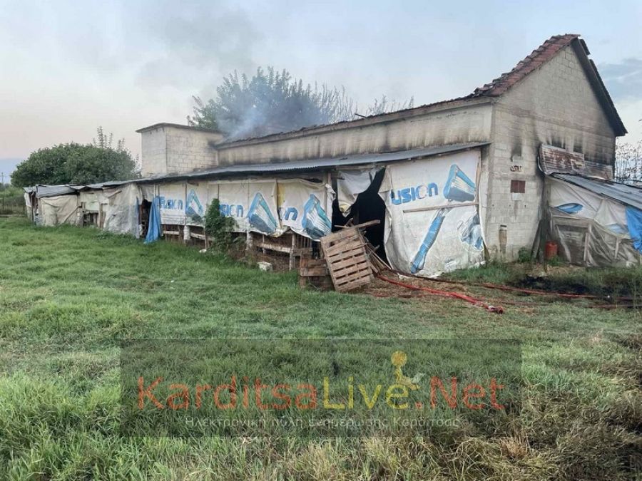 Κάηκε αγροτική αποθήκη - στάβλος στο Παλαιοκκλήσι