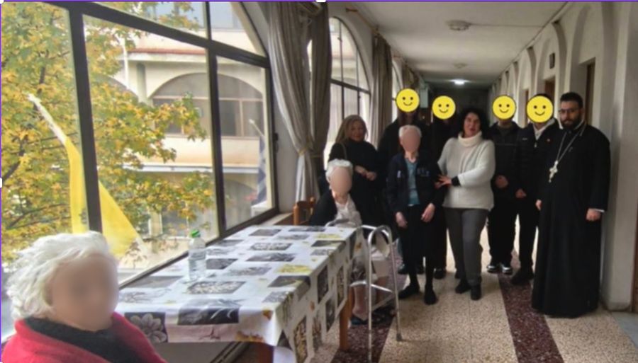 Δράση αλληλεγγύης του 1ου Πειραματικού Γυμνασίου Καρδίτσας στο Γηροκομείο Καρδίτσας «Άγιος Σεραφείμ»
