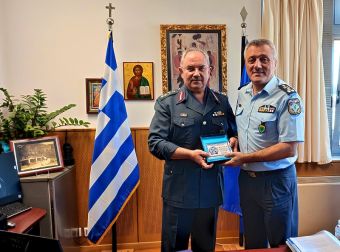 Ο Γενικός Επιθεωρητής Αστυνομίας Β. Ελλάδος, Αντιστράτηγος Γ. Δούβαλης στη ΓΕ.Π.Α.Δ. Θεσσαλίας