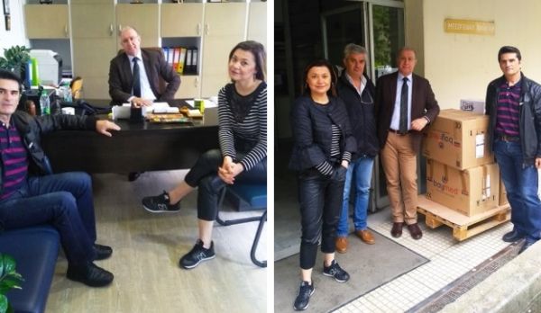 Παράδοση υγειονομικού υλικού από το Εργατικό Κέντρο στο νοσοκομείο Καρδίτσας