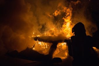 Ράχες: "Λαμπάδιασε" νταλίκα τα ξημερώματα του Σαββάτου (13/6)