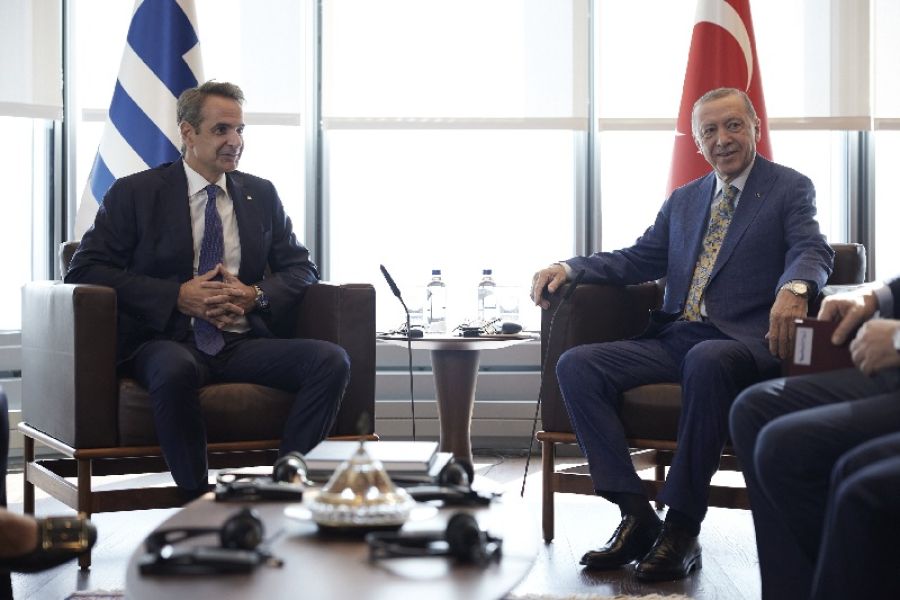 Συνάντηση Μητσοτάκη - Ερντογάν στη Νέα Υόρκη: Συμφωνία για τον οδικό χάρτη των διμερών επαφών