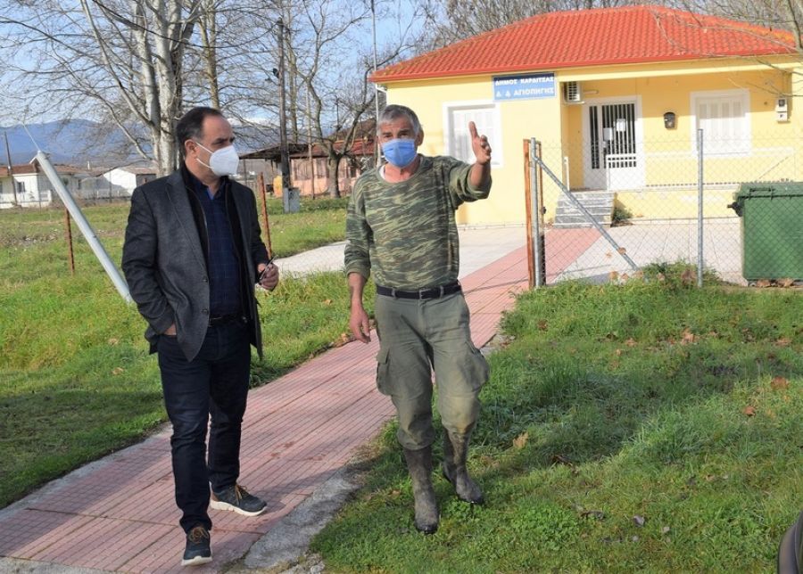 Επισκέψεις του Δημάρχου Καρδίτσας σε Παλαιοκκλήσι, Αγιοπηγή και Ρούσσο