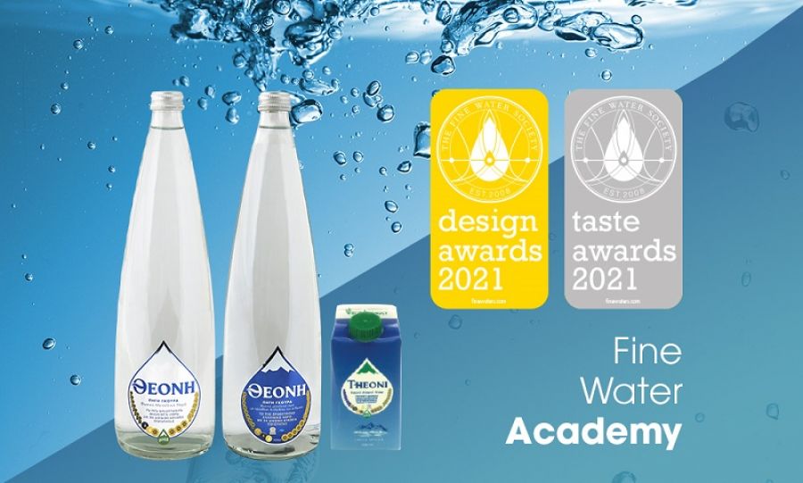 Φυσικό Μεταλλικό Νερό ΘΕΟΝΗ - 41 Διεθνή Βραβεία Ποιότητας με τριπλή διάκριση στα Fine Water Awards 2021