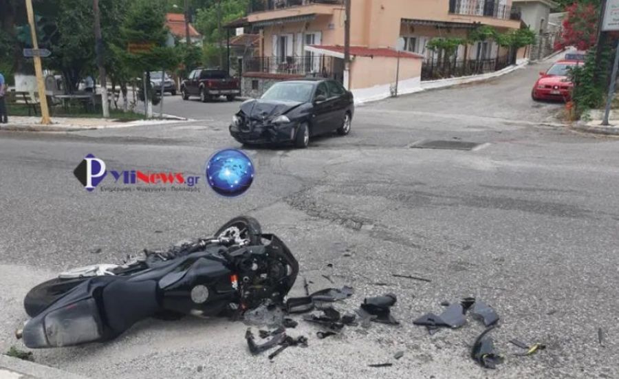 Τραυματίστηκε οδηγός μοτοσικλέτας σε τροχαίο στη Πύλη