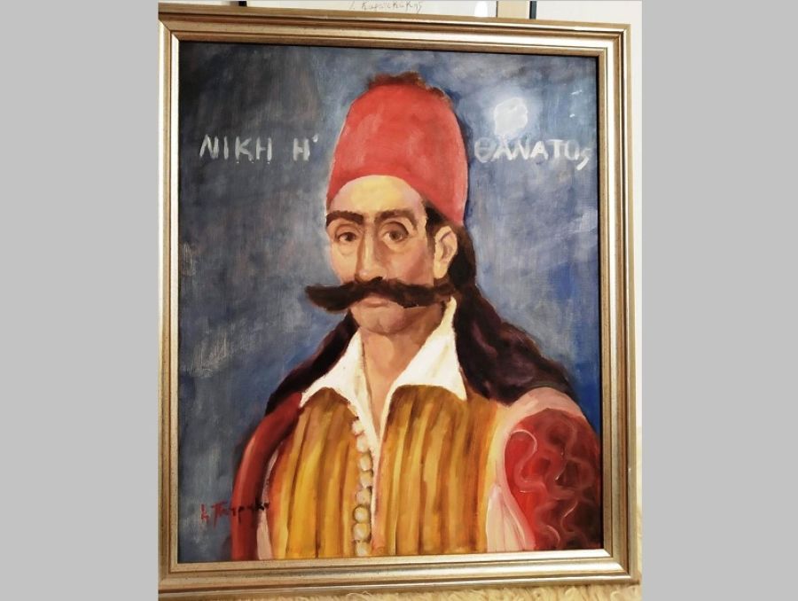 Πολιτιστικός Σύλλογος Μαυρομματίου "Ο Καραϊσκάκης": Δωρεά πίνακα ζωγραφικής στο Μουσείο Μαυρομματίου