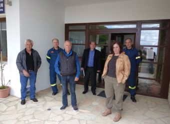 Στο Δήμο Λίμνης Πλαστήρα ο Διοικητής των Π.Υ. Καρδίτσας Γ. Νταουτάς